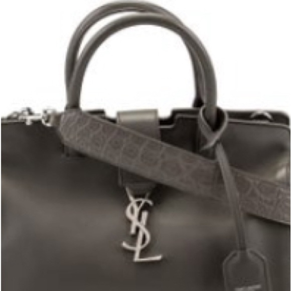 Saint Laurent Gray Leather Handbag - Picture 3 of 5